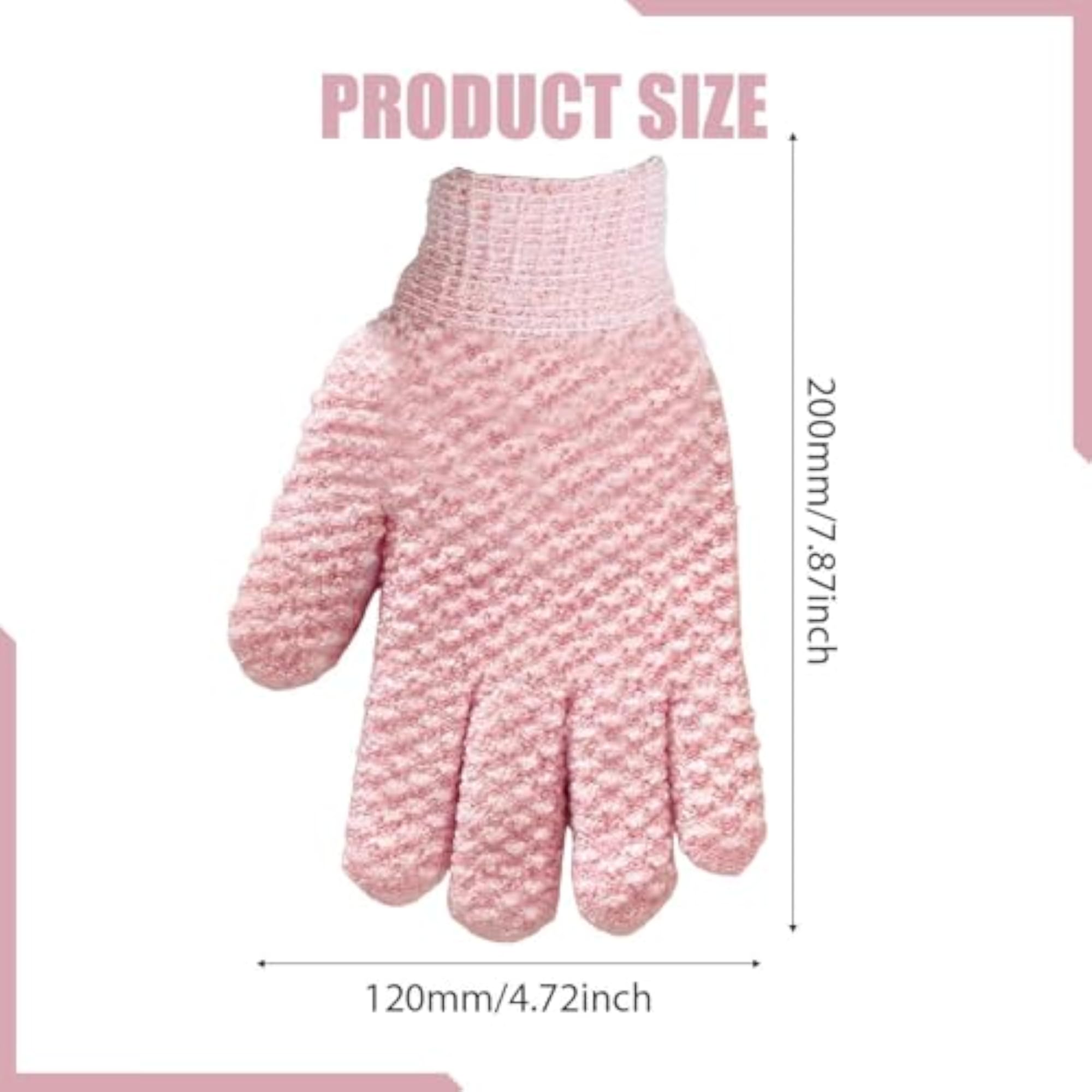 2Pcs Dead Skin Removal Scrubbers Shower Washing Exfoliate Bath Gloves